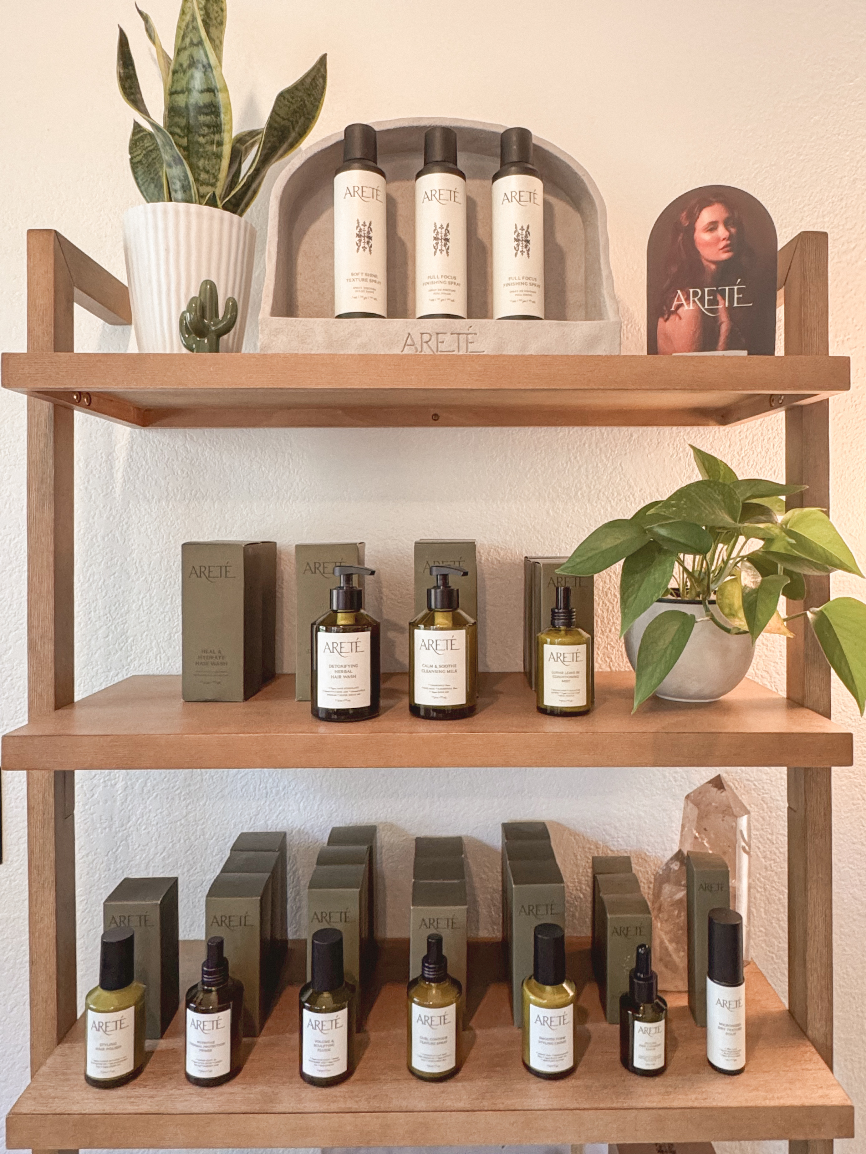 Organic color and haircare on the studio shelf